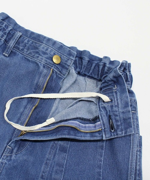 URCH RNA(アーチ アールエヌエー)の「R4416 ワークテイストのPJ'sパンツ(デニムパンツ・レディース・ライトインディゴブルー・FREE)」の14枚目の写真