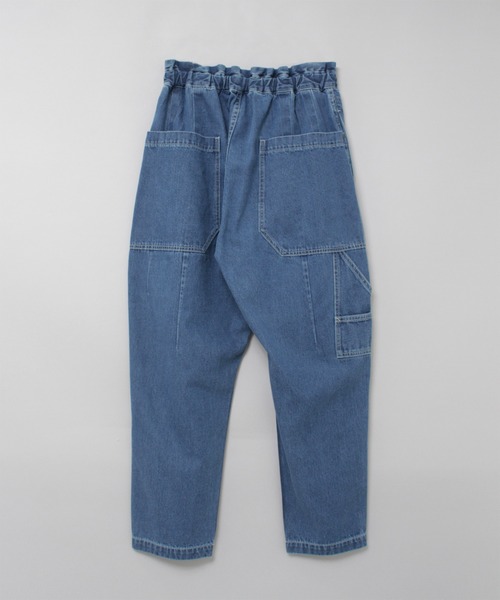 URCH RNA(アーチ アールエヌエー)の「R4416 ワークテイストのPJ'sパンツ(デニムパンツ・レディース・ライトインディゴブルー・FREE)」の8枚目の写真