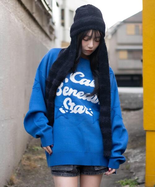 WEGO/【26年春夏新作】パイルジャガードプルオーバー（ニット/セーター