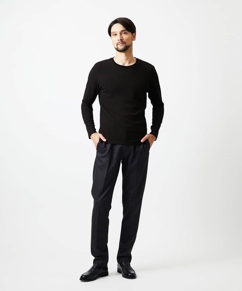 MICHEL KLEIN HOMME (ミッシェルクランオム)の「ダウンファブリックスラックスパンツ(スラックス・メンズ・グレー/ブラック/アイボリー・MEDIUM/LARGE/X-LARGE)」の5枚目の写真