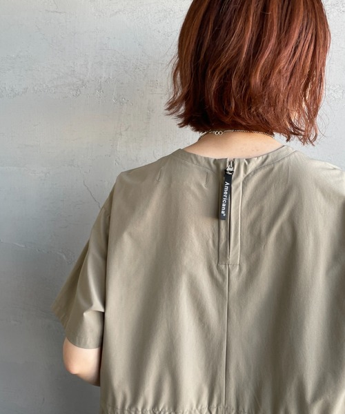 AMERICANA（アメリカーナ）の「[Americana/アメリカーナ] 別注 4WAYストレッチ ウエストギャザー マキシ丈ワンピース（ワンピース・レディース・チャコール/ブラウン/グレイッシュベージュ・ONE SIZE）」の13枚目の写真