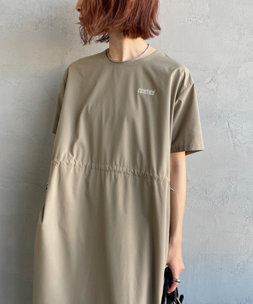 AMERICANA（アメリカーナ）の「[Americana/アメリカーナ] 別注 4WAYストレッチ ウエストギャザー マキシ丈ワンピース（ワンピース・レディース・チャコール/ブラウン/グレイッシュベージュ・ONE SIZE）」の18枚目の写真