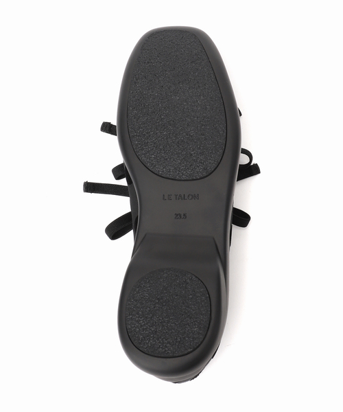 LE TALON（ルタロン）の「《追加》Lダブルリボンバレリーナ（スニーカー・レディース・ブラック×ブラック・25cm/24.5cm/24cm/23.5cm/23cm/22.5cm/22cm）」の15枚目の写真