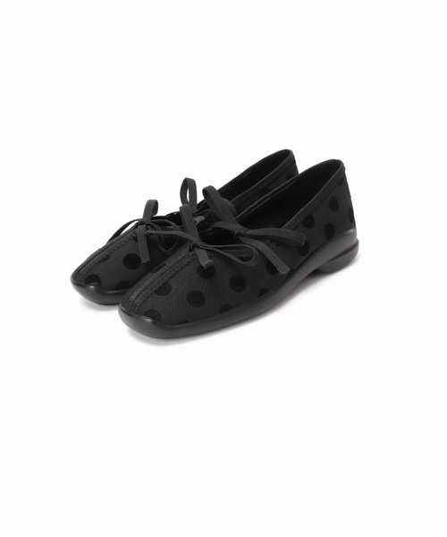 LE TALON（ルタロン）の「《追加》Lダブルリボンバレリーナ（スニーカー・レディース・ブラック×ブラック・25cm/24.5cm/24cm/23.5cm/23cm/22.5cm/22cm）」の19枚目の写真