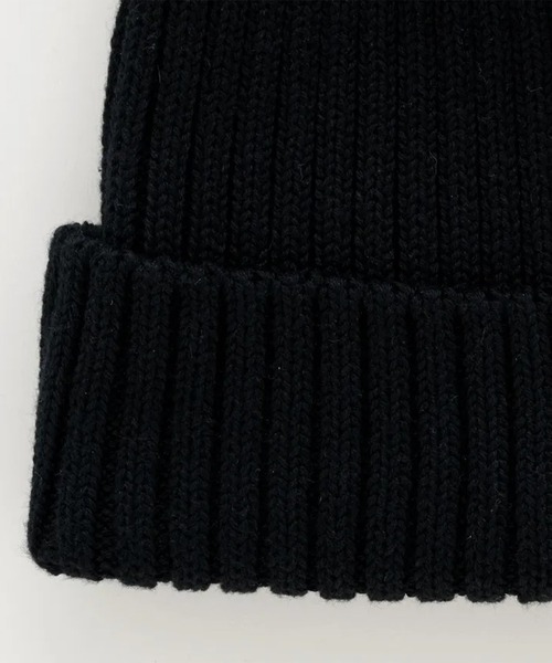 KIJIMA TAKAYUKI(キジマ タカユキ)の「【KIJIMATAKAYUKI/キジマタカユキ】COTTON WATCH CAP(ニットキャップ/ビーニー・メンズ・ブラック・FREE)」の4枚目の写真