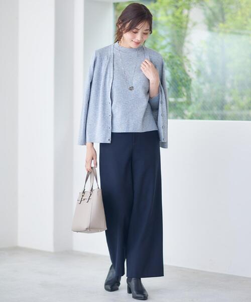 セール】【選べる5色／アンサンブル可】Vネックカーディガン