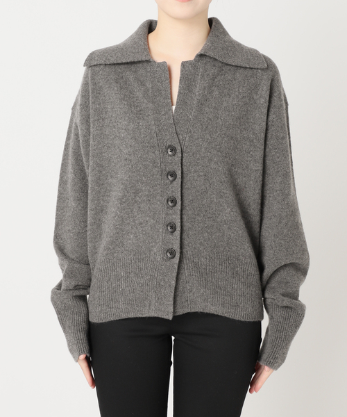 JOURNAL STANDARD（ジャーナルスタンダード）の「《追加3》MUSICオープンカラーカーディガン（カーディガン/ボレロ・レディース・ホワイト/レッド/ブラック/チャコールグレー/ブルー・FREE）」の12枚目の写真