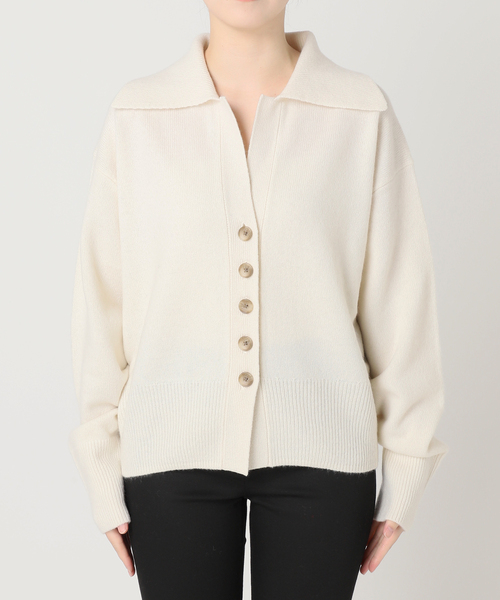 JOURNAL STANDARD（ジャーナルスタンダード）の「《追加3》MUSICオープンカラーカーディガン（カーディガン/ボレロ・レディース・ホワイト/レッド/ブラック/チャコールグレー/ブルー・FREE）」の15枚目の写真