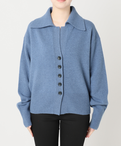 JOURNAL STANDARD（ジャーナルスタンダード）の「《追加3》MUSICオープンカラーカーディガン（カーディガン/ボレロ・レディース・ホワイト/レッド/ブラック/チャコールグレー/ブルー・FREE）」の18枚目の写真