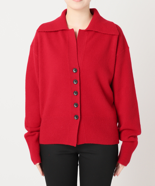 JOURNAL STANDARD（ジャーナルスタンダード）の「《追加3》MUSICオープンカラーカーディガン（カーディガン/ボレロ・レディース・ホワイト/レッド/ブラック/チャコールグレー/ブルー・FREE）」の21枚目の写真