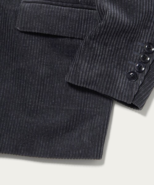 H BEAUTY&YOUTH UNITED ARROWS(エイチビューティーアンドユースユナイテッドアローズ)の「<H>コーデュロイ ダブルブレストジャケット(テーラードジャケット・レディース・グレー系/ダークブラウン・S/M)」の11枚目の写真