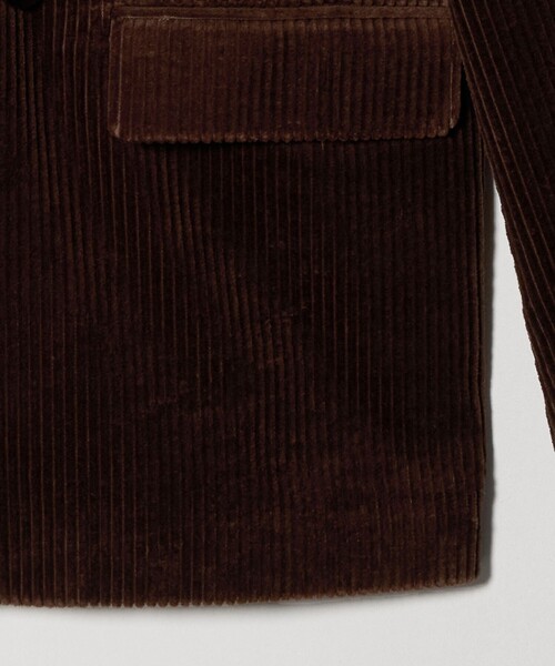 H BEAUTY&YOUTH UNITED ARROWS(エイチビューティーアンドユースユナイテッドアローズ)の「<H>コーデュロイ ダブルブレストジャケット(テーラードジャケット・レディース・グレー系/ダークブラウン・S/M)」の17枚目の写真