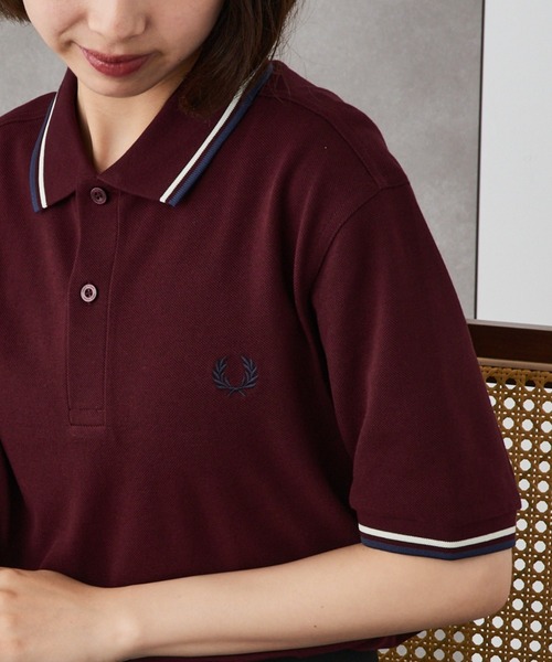FRED PERRY（フレッドペリー）の「【FRED PERRY】The Twin Topped Fred Perry Shirt M3600②（ポロシャツ・レディース・カーキ系2/ベージュ系その他3/ワイン/ライトブルー/カーキ/ブルー系その他2/レッド系/ベージュ系その他/ライトグレー/ベージュ系その他2/イエロー/グリーン系その他2/ダークブルー/ダークグリーン系2/ダークインディゴブルー/ブルー系その他/ダークオレンジ・M/XS/XL/L/S）」の16枚目の写真