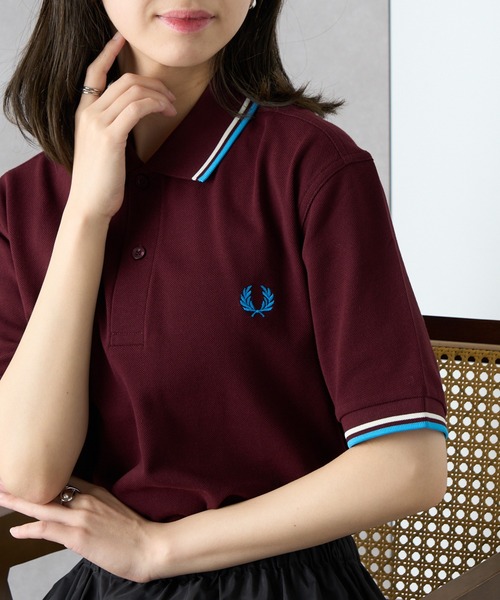 FRED PERRY（フレッドペリー）の「【FRED PERRY】The Twin Topped Fred Perry Shirt M3600②（ポロシャツ・レディース・カーキ系2/ベージュ系その他3/ワイン/ライトブルー/カーキ/ブルー系その他2/レッド系/ベージュ系その他/ライトグレー/ベージュ系その他2/イエロー/グリーン系その他2/ダークブルー/ダークグリーン系2/ダークインディゴブルー/ブルー系その他/ダークオレンジ・M/XS/XL/L/S）」の15枚目の写真