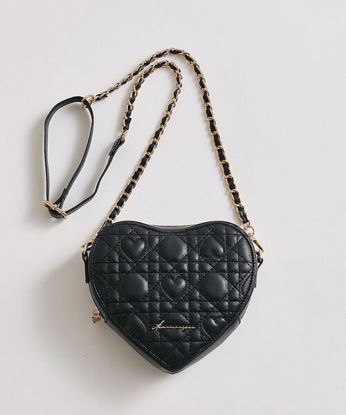 OLIVE des OLIVE（オリーブデオリーブ）の「Aimerianejoieハートキルティングショルダーバッグ（ショルダーバッグ・レディース・ピンク/レッド/アイボリー/ブラック・FREE）」の21枚目の写真