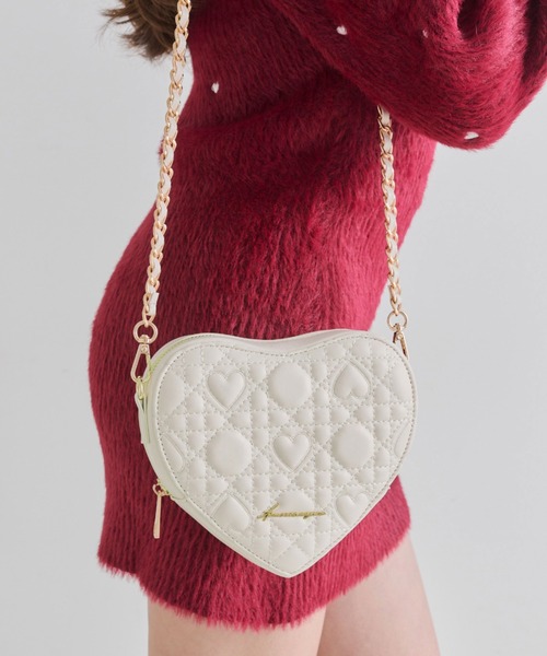 OLIVE des OLIVE（オリーブデオリーブ）の「Aimerianejoieハートキルティングショルダーバッグ（ショルダーバッグ・レディース・ピンク/レッド/アイボリー/ブラック・FREE）」の8枚目の写真