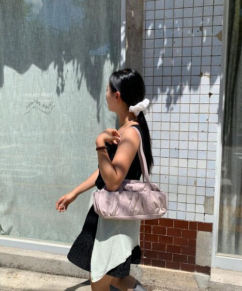 COVERNAT WOMAN（カバーナットウーマン）の「クローバーハートバブルシャーリングダッフルバッグ ピンク（ボストンバッグ・レディース・その他・FREE）」の2枚目の写真