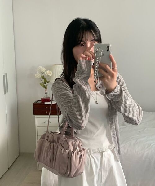 COVERNAT WOMAN（カバーナットウーマン）の「クローバーハートバブルシャーリングダッフルバッグ ピンク（ボストンバッグ・レディース・その他・FREE）」の3枚目の写真