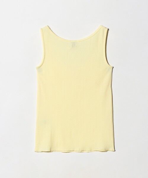 6（ロク）の「＜6(ROKU)＞パターンメッシュ キャミソール（キャミソール・レディース・イエロー/オリーブ/レッド・FREE）」の4枚目の写真