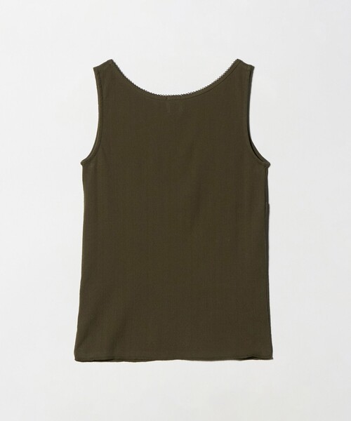 6（ロク）の「＜6(ROKU)＞パターンメッシュ キャミソール（キャミソール・レディース・イエロー/オリーブ/レッド・FREE）」の7枚目の写真