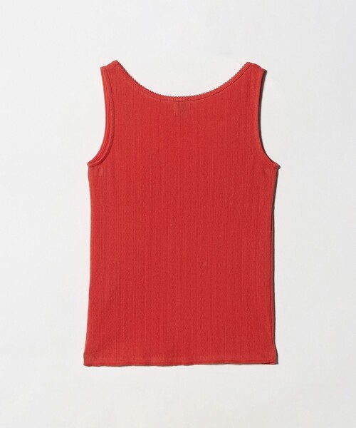 6（ロク）の「＜6(ROKU)＞パターンメッシュ キャミソール（キャミソール・レディース・イエロー/オリーブ/レッド・FREE）」の12枚目の写真