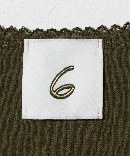 6（ロク）の「＜6(ROKU)＞パターンメッシュ キャミソール（キャミソール・レディース・イエロー/オリーブ/レッド・FREE）」の15枚目の写真