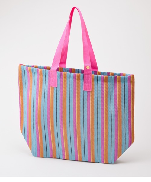 LILA&FLEUR(リラアンドフルール)の「Mothers Bag(トートバッグ・レディース・マルチ/イエロー系/グリーン×オレンジ/ブルー系/ホワイト×ネイビー・ONE SIZE)」の5枚目の写真