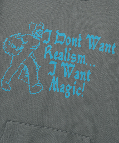 NICE GHOST CLUB(ナイスゴーストクラブ)の「I WANT MAGIC HOODIE_CHARCOAL(NG2EFUM424A)(パーカー・レディース・その他・S/M/L)」の4枚目の写真