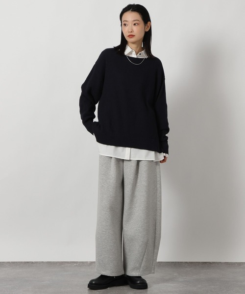 LAKOLE（ラコレ）の「カノコ編みボートネックニットプルオーバー / 639740（ニット/セーター・レディース・ベージュ/ネイビー/ミント・FREE）」の17枚目の写真