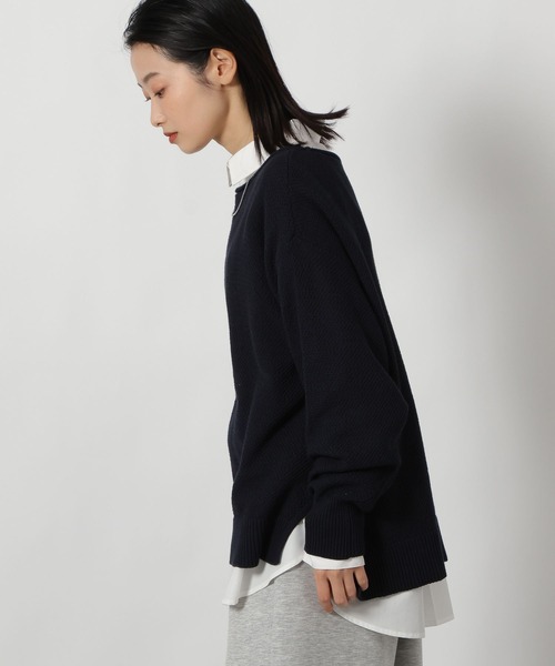 LAKOLE（ラコレ）の「カノコ編みボートネックニットプルオーバー / 639740（ニット/セーター・レディース・ベージュ/ネイビー/ミント・FREE）」の21枚目の写真