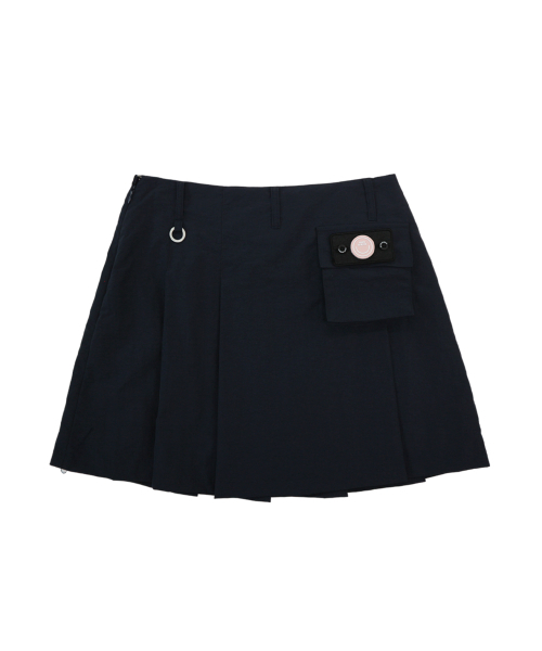 MONBIRDIE GOLF(モンバーディーゴルフ)の「ボールマーカーパッチナイロンプリーツスカートNAVY(スカート・レディース・ネイビー・S/M)」の3枚目の写真
