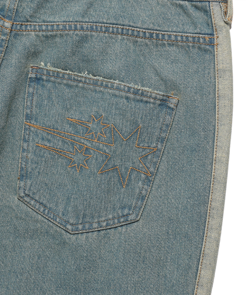 NICE GHOST CLUB(ナイスゴーストクラブ)の「SIDE PANEL BOOTSCUT JEANS_LIGHT BLUE(NG2FSUD102A)(デニムパンツ・レディース・その他・S/M/L)」の6枚目の写真