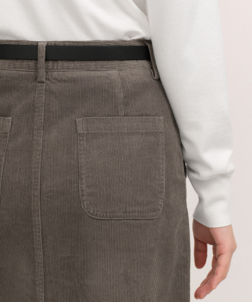 MUSINSA STANDARD WOMAN（ムシンサスタンダードウーマン）の「ウィメンズ 11W コーデュロイマキシスカート [トープ]（スカート・レディース・その他・SMALL/X-SMALL/MEDIUM/LARGE）」の6枚目の写真