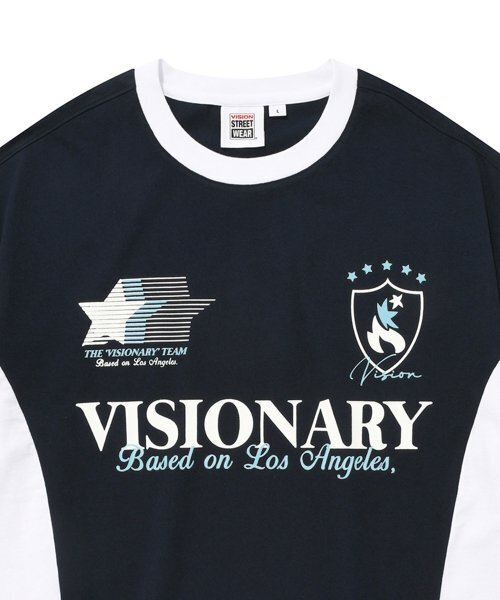 VISION STREET WEAR（ヴィジョンストリートウェア）の「VSW Football T-Shirts Navy（Tシャツ/カットソー・レディース・その他・LARGE/MEDIUM/SMALL/X-LARGE）」の10枚目の写真