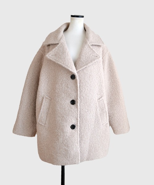 Marient（マリエント）の「ブークレスタンドCT（ステンカラーコート・レディース・ブラック/アイボリー・FREE）」の18枚目の写真