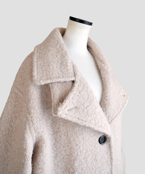 Marient（マリエント）の「ブークレスタンドCT（ステンカラーコート・レディース・ブラック/アイボリー・FREE）」の19枚目の写真