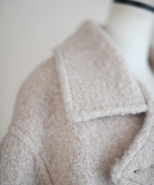 Marient（マリエント）の「ブークレスタンドCT（ステンカラーコート・レディース・ブラック/アイボリー・FREE）」の20枚目の写真