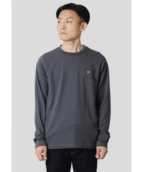 narifuri（ナリフリ）の「マルチテックメッシュロングTシャツ（Tシャツ/カットソー・メンズ・ブラック/チャコール/シルバーグレー・SMALL/MEDIUM/LARGE/X-LARGE）」の3枚目の写真