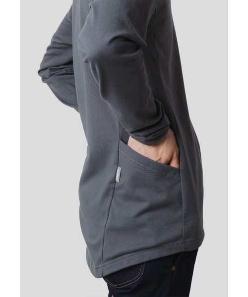 narifuri（ナリフリ）の「マルチテックメッシュロングTシャツ（Tシャツ/カットソー・メンズ・ブラック/チャコール/シルバーグレー・SMALL/MEDIUM/LARGE/X-LARGE）」の9枚目の写真