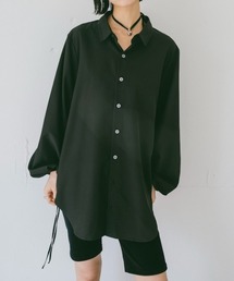 sahara（サハラ）の「Drawstring Cuff Over Shirt/ドローストリングカフオーバーシャツ（シャツ/ブラウス）」