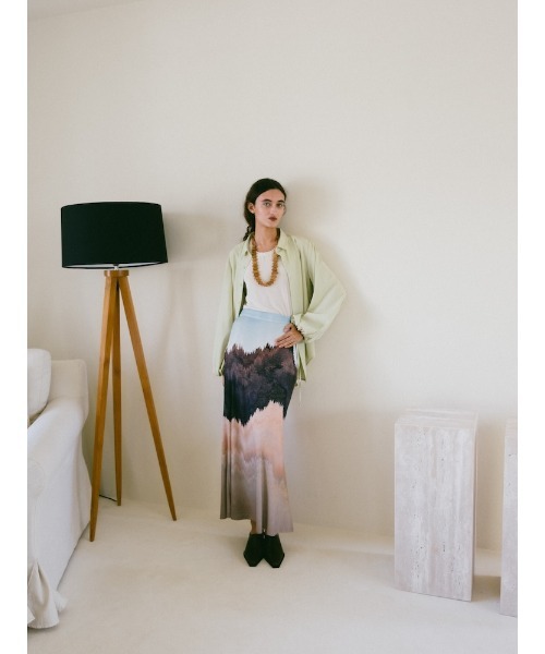 sahara(サハラ)の「Drawstring Cuff Over Shirt/ドローストリングカフオーバーシャツ(シャツ/ブラウス・レディース・ホワイト/ブラック/ライトグリーン・FREE)」の11枚目の写真