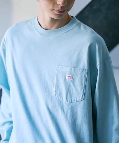 SMITH'S（スミス）の「SMITH’S（スミス）別注 ヴィンテージライク Tシャツ（Tシャツ/カットソー・メンズ・ホワイト/ライトブルー/ベージュ/オレンジ・S/M/L/XL）」の5枚目の写真