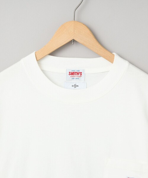 SMITH'S（スミス）の「SMITH’S（スミス）別注 ヴィンテージライク Tシャツ（Tシャツ/カットソー・メンズ・ホワイト/ライトブルー/ベージュ/オレンジ・S/M/L/XL）」の9枚目の写真