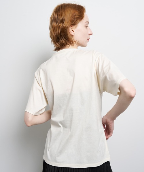 LANVIN en Bleu(ランバンオンブルー)の「“LANVIN EN BLEU” ロゴTシャツ(Tシャツ/カットソー・レディース・ピンク/チャコールグレー/オフホワイト/ベージュ/ブラック・38)」の14枚目の写真