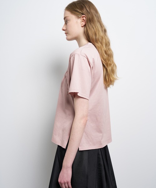 LANVIN en Bleu(ランバンオンブルー)の「“LANVIN EN BLEU” ロゴTシャツ(Tシャツ/カットソー・レディース・ピンク/チャコールグレー/オフホワイト/ベージュ/ブラック・38)」の18枚目の写真
