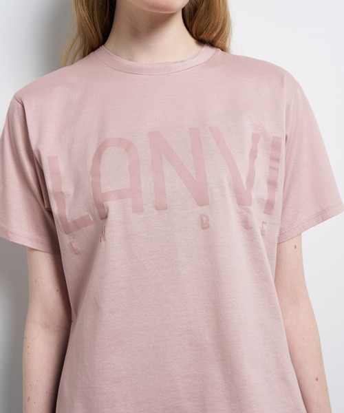 LANVIN en Bleu(ランバンオンブルー)の「“LANVIN EN BLEU” ロゴTシャツ(Tシャツ/カットソー・レディース・ピンク/チャコールグレー/オフホワイト/ベージュ/ブラック・38)」の21枚目の写真