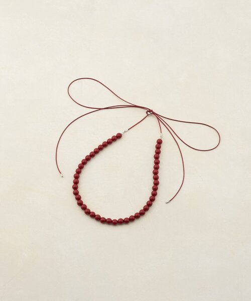 DISCOAT（ディスコート）の「【GOLDY】ビーズチョーカー（ネックレス・レディース・ブラウン/レッド/ブラック・FREE）」の3枚目の写真