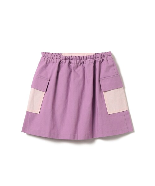 BEAMS mini(ビームスミニ)の「タック ベルテッド ショーツイン スカート 2026SS(90~140cm)(スカート・キッズ・ラベンダー/グレイッシュブルー・90/140/130/120/110/100)」の14枚目の写真