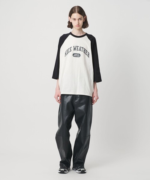 NICE WEATHER（ナイスウェザー）の「＜NICE WEATHER＞バッファローレザー 5ポケットパンツ（その他パンツ・メンズ・ブラック・L/S/M）」の5枚目の写真