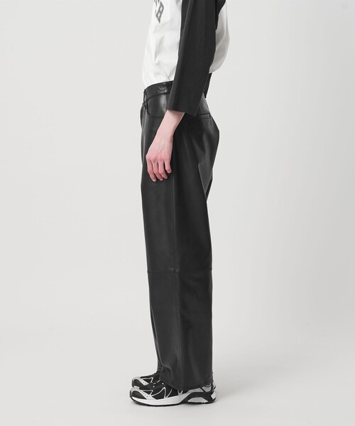 NICE WEATHER（ナイスウェザー）の「＜NICE WEATHER＞バッファローレザー 5ポケットパンツ（その他パンツ・メンズ・ブラック・L/S/M）」の7枚目の写真